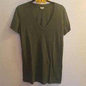 Green V-Neck Tshirt